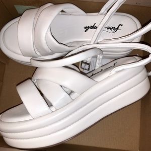 Free People Harper Platform Sandals Size 8